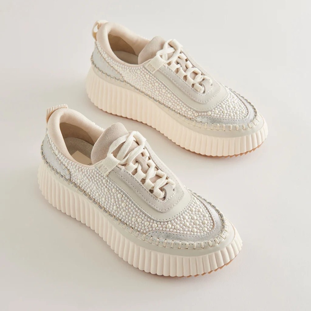Dolce Vita Cream Platform Sneakers